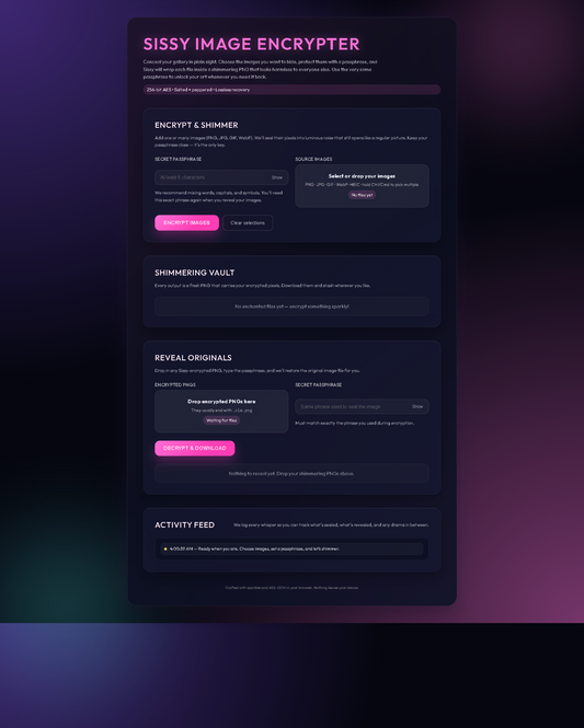 Sissy Image Encrypter