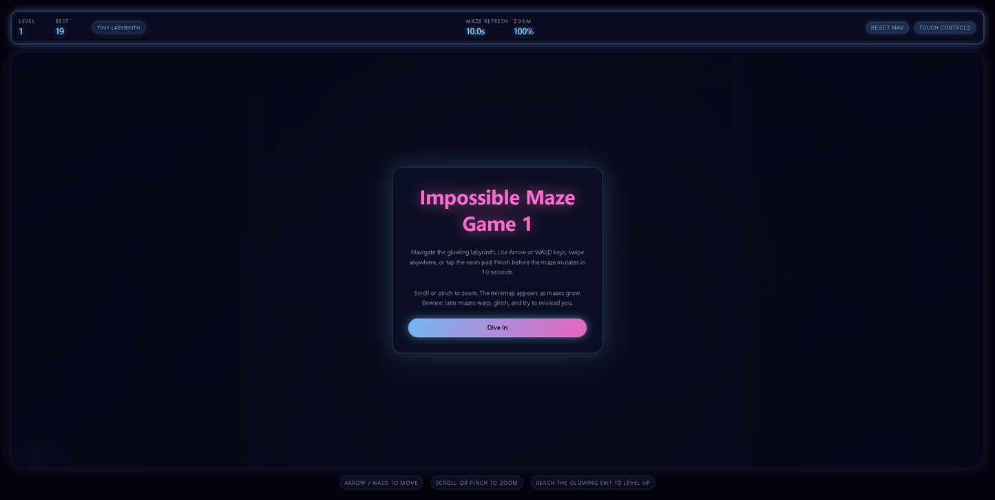 Impossible Maze Game 1