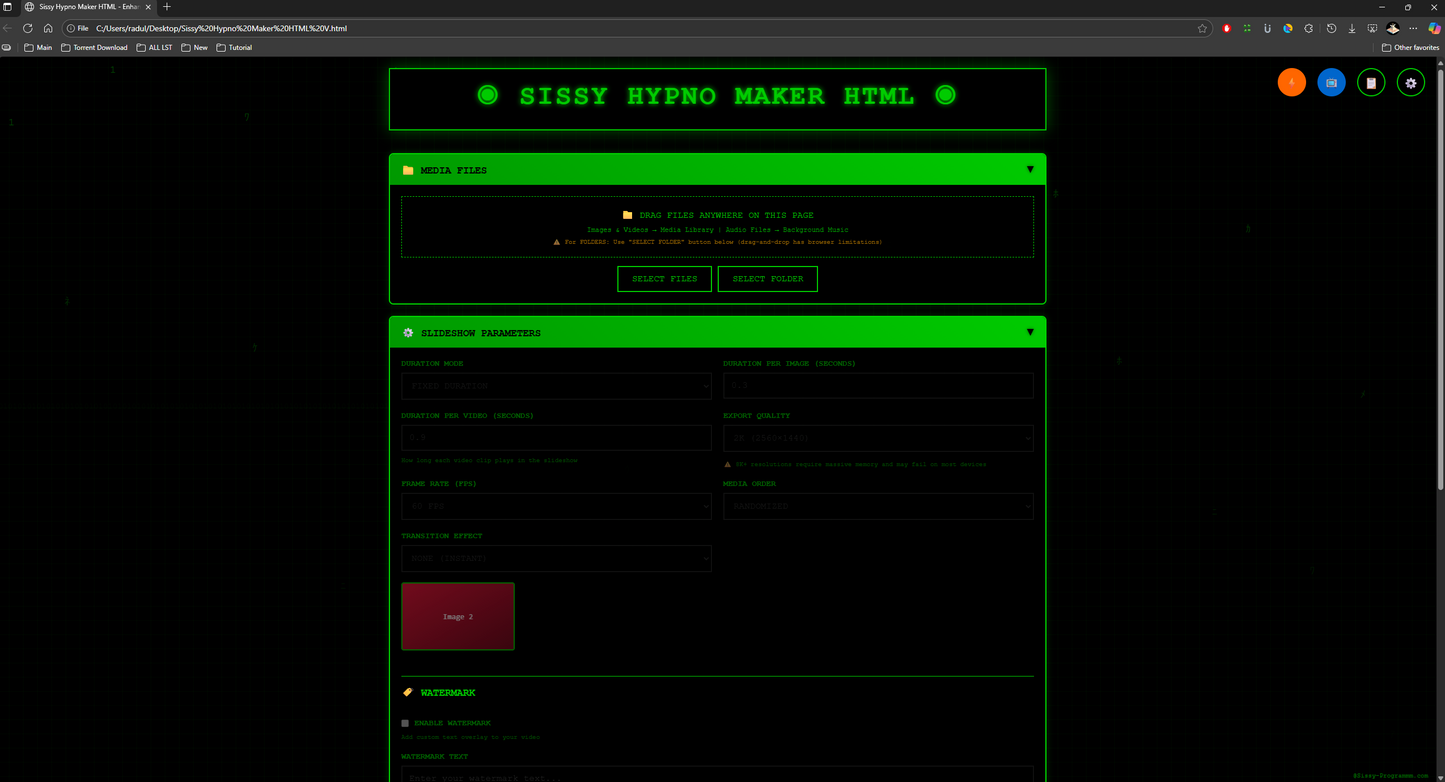 SISSY HYPNO MAKER HTML