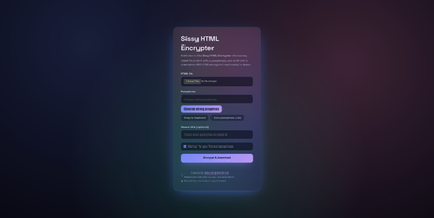 Sissy HTML Encrypter