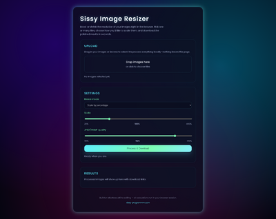 Sissy Image Resizer