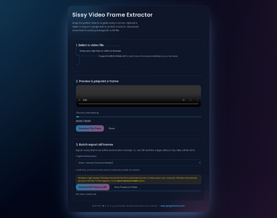 Sissy Video Frame Extractor